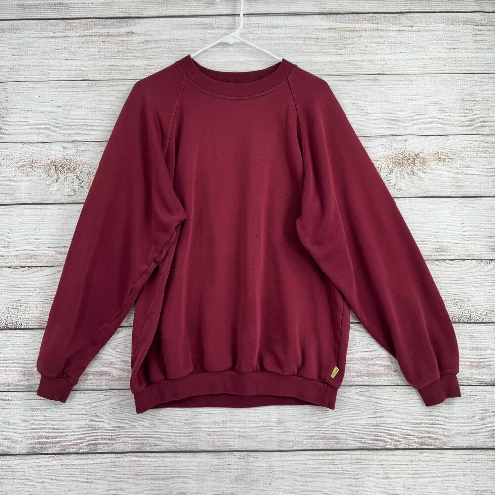 Vintage Switcher Long‎ Sleeve Crewneck Sweatshirt Adult Large Maroon